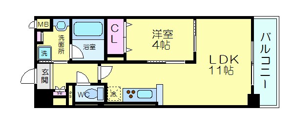 江坂駅 徒歩13分 2階の物件間取画像