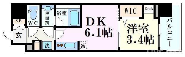 ドゥーエ天満橋（旧ルフォンプログレ天満橋）の物件間取画像