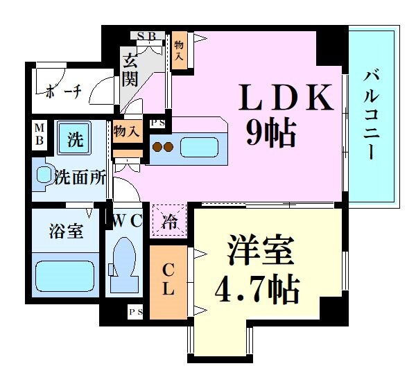 イーストコア新大阪の物件間取画像