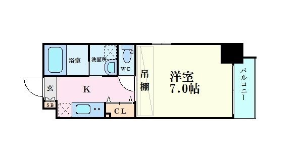 アネスト谷町の物件間取画像