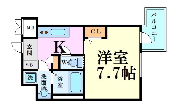 江坂駅 徒歩10分 5階の物件間取画像
