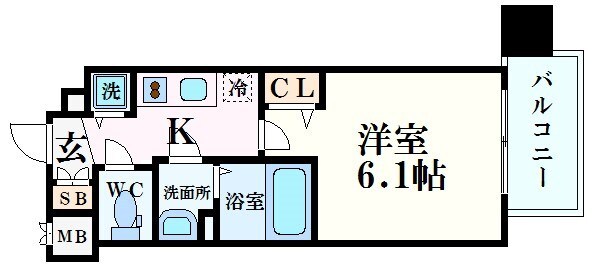 プレサンス松屋町駅前の物件間取画像