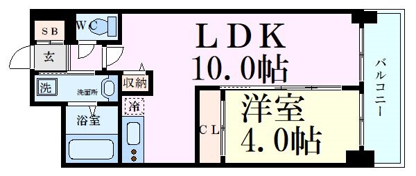 新大阪駅 徒歩10分 13階の物件間取画像