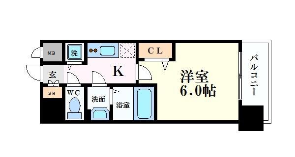 グランカリテ日本橋Ⅱの物件間取画像