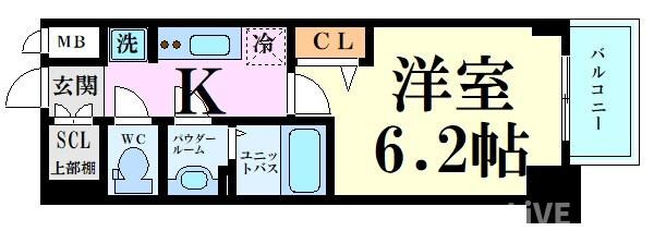 プレサンス堺筋本町ディスティニーの物件間取画像