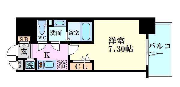 Luxe天神橋（ラグゼ天神橋）の物件間取画像