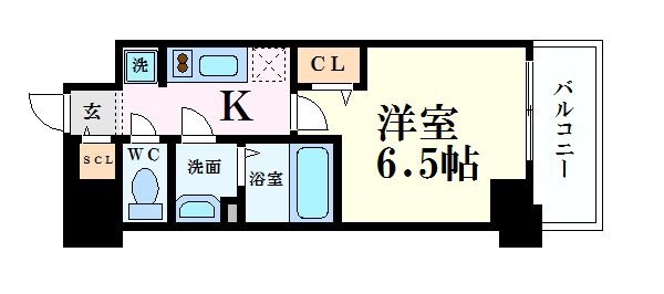 プレサンス梅田北ディアの物件間取画像