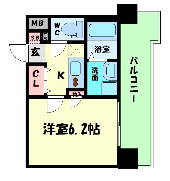 LUXE難波EASTの物件間取画像