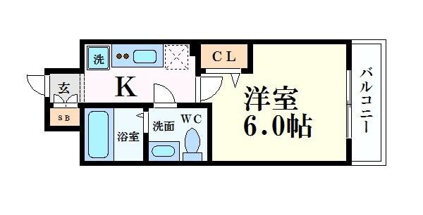 SERENiTE北浜の物件間取画像