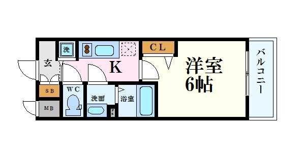 ポルト・ボヌール梅田ＷＥＳＴの物件間取画像