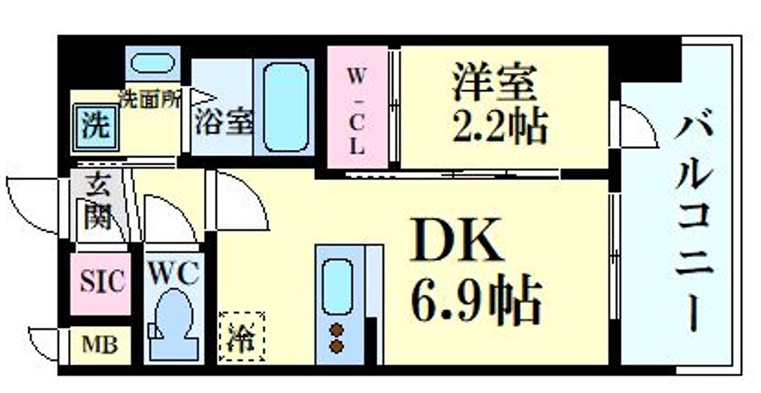 セレニテ十三ミラクの物件間取画像