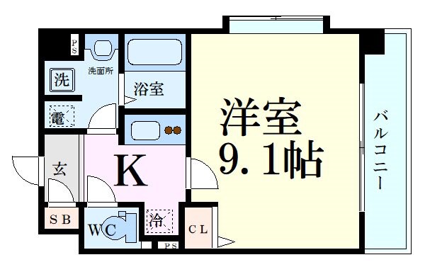 アドバンス新大阪cityLifeの物件間取画像