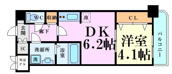 スプランディッド新大阪EASTの物件間取画像