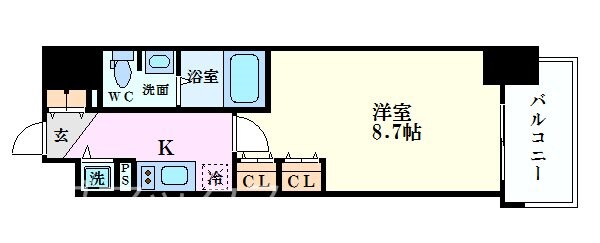 コンフォリア北浜の物件間取画像