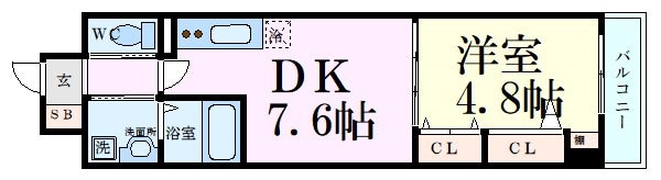 パークフラッツ新大阪の物件間取画像