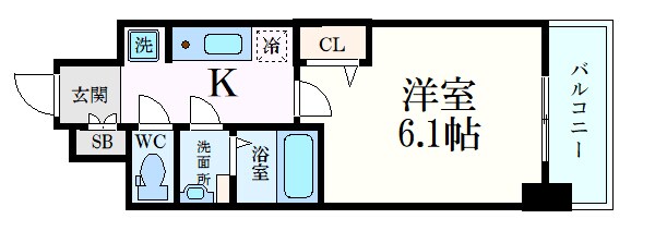 プレサンス野江内代ペルティエの物件間取画像