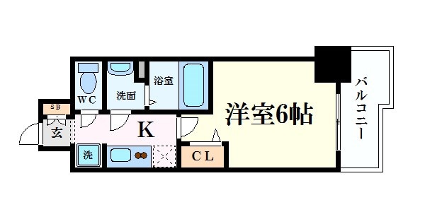 プレサンス天満橋トラッドの物件間取画像