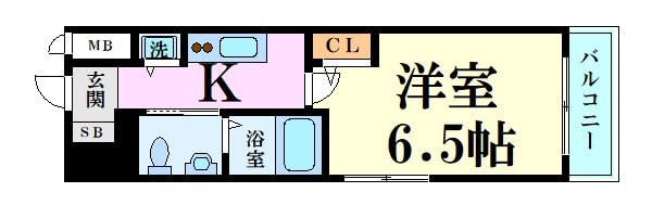 エスリード江坂江の木町の物件間取画像