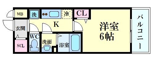 プレサンスDOMECITYコレーレの物件間取画像