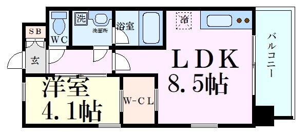 新大阪駅 徒歩10分 12階の物件間取画像
