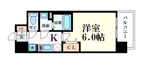 プレサンス大阪天満リバーシアの物件間取画像