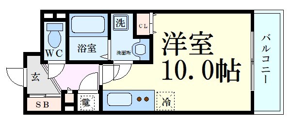 グレンパーク新大阪Ⅱの物件間取画像