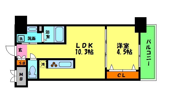 グランルクレ新大阪の物件間取画像