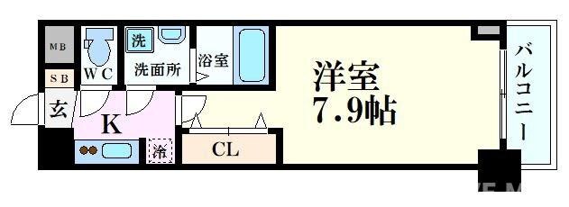 S-RESIDENCE堺筋本町Unoの物件間取画像