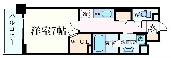 ハビテ靭センターコートの物件間取画像