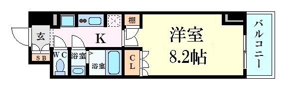 江坂駅 徒歩5分 12階の物件間取画像