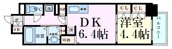 コンフォリア北堀江一丁目の物件間取画像