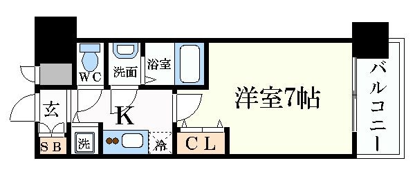 クリスタルグランツ梅田の物件間取画像