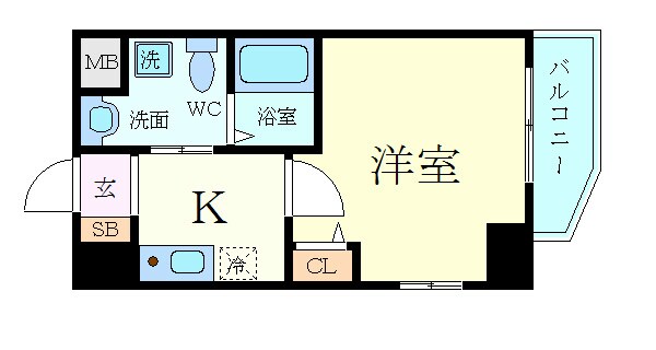 エイペックス京町堀Ⅱの物件間取画像