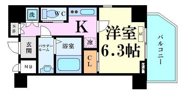 ララプレイス京町堀プロムナードの物件間取画像