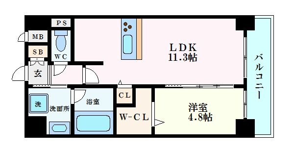 ティーズガーデンの物件間取画像