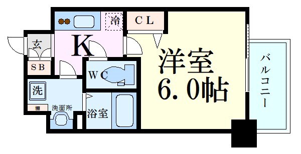 新大阪駅 徒歩6分 7階の物件間取画像