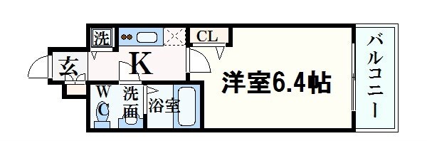 クリスタルグランツ西本町の物件間取画像