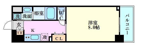 ディクス梅田東レジデンスの物件間取画像