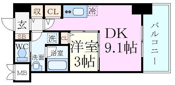 小西マンションの物件間取画像