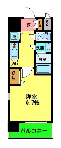 ベラジオ新大阪北の物件間取画像