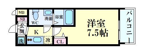 アドバンス江坂東デパールの物件間取画像