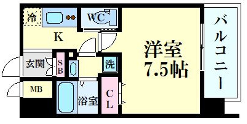 プライマル新大阪の物件間取画像