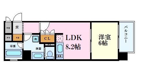 リーガル北堀江の物件間取画像