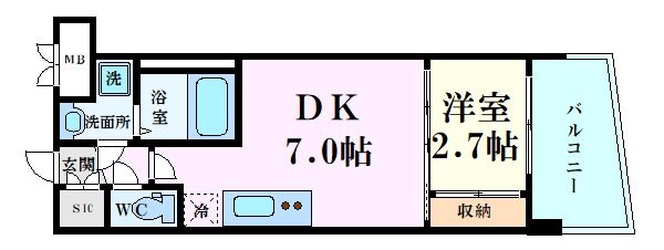 セレニテ西中島アリア壱番館の物件間取画像