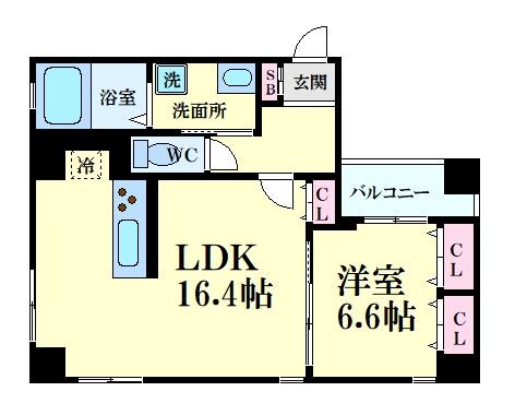 パルム新三国の物件間取画像