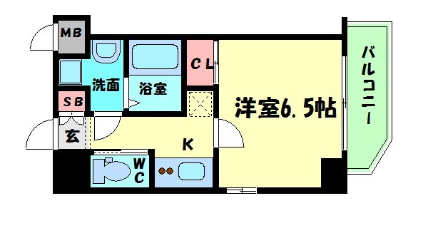 ララプレイス京町堀プロムナードの物件間取画像