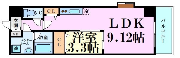 ルミネソレイユ江坂の物件間取画像