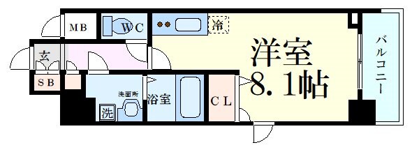 BPRレジデンス江坂の物件間取画像