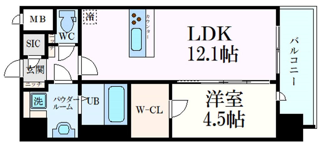 スプランディッド新大阪VIIの物件間取画像