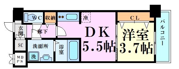 東淀川駅 徒歩7分 4階の物件間取画像